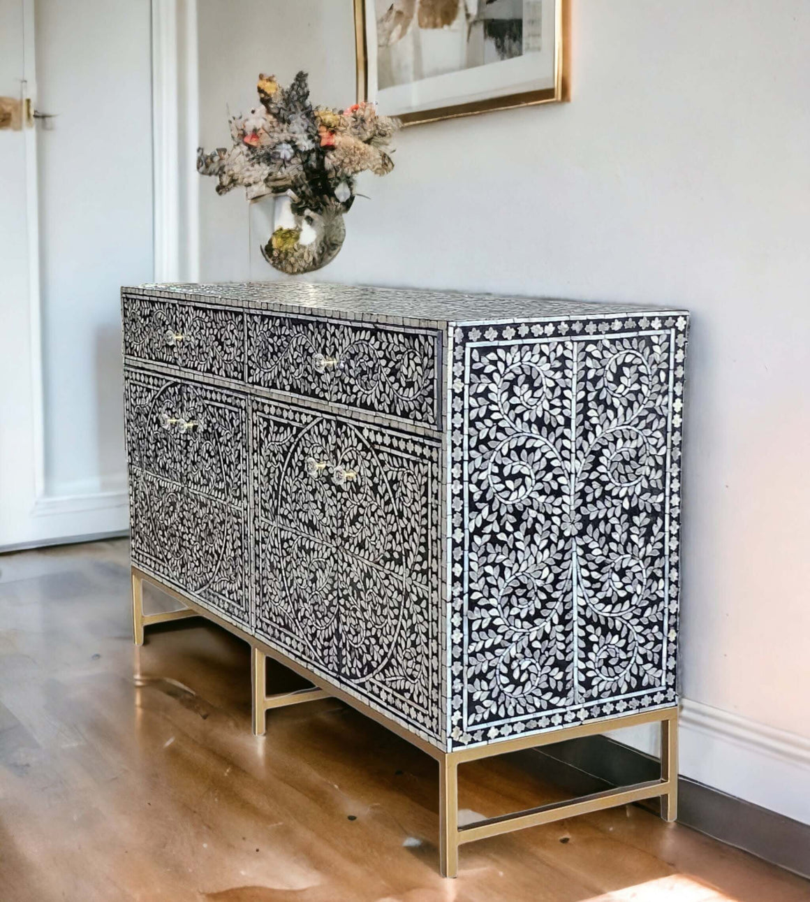 MOTHER OF PEARL GRANDIOSE SIDEBOARD Cabinets & Storage Philbee Interiors 