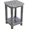 MOTHER OF PEARL NOIR OPULENCE SIDE TABLE SIDE TABLE Philbee Interiors 