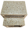 MOTHER OF PEARL MOSAIC TRANQUILLITY SET/2 SIDE TABLES Coffee Tables Philbee Interiors 