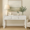 MOTHER OF PEARL OPULENT 3 DRAWER CONSOLE TABLE LIGHT HUE CONSOLE TABLE Philbee Interiors 