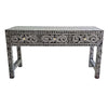 MOTHER OF PEARL OPULENT 3 DRAWER CONSOLE TABLE Coffee Tables Philbee Interiors 