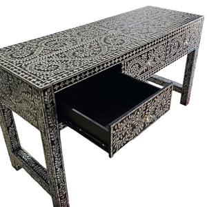 MOTHER OF PEARL OPULENT 3 DRAWER CONSOLE TABLE Coffee Tables Philbee Interiors 