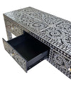 MOTHER OF PEARL OPULENT 3 DRAWER CONSOLE TABLE Coffee Tables Philbee Interiors 