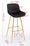 WILSON VELVET BAR STOOL/KITCHEN STOOL Table & Bar Stools Philbee Interiors 