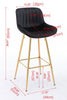WILSON VELVET BAR STOOL/KITCHEN STOOL Table & Bar Stools Philbee Interiors 