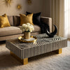 MOTHER OF PEARL HAND INLAY VORTEX NOIR COFFEE TABLE Coffee Tables Philbee Interiors 