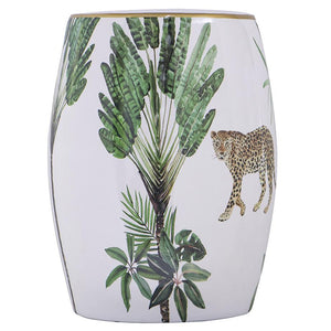LEOPARD CERAMIC STOOL Philbee Interiors 