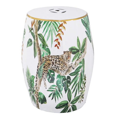 LEOPARD CERAMIC STOOL Philbee Interiors 