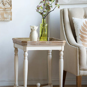 SHABBY SQUARE SIDE TABLE Philbee Interiors 