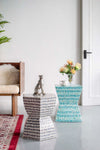 MOROCCO SHELL STOOL/SIDE TABLE Philbee Interiors 