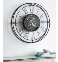 TRAVELER WALL CLOCK WITH MOVING 3D MECHANISM Philbee Interiors 