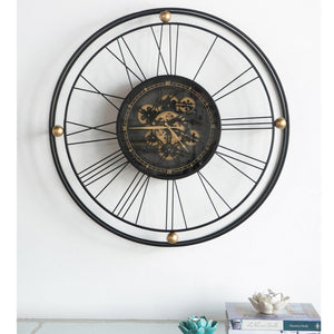 TRAVELER WALL CLOCK WITH MOVING 3D MECHANISM Philbee Interiors 