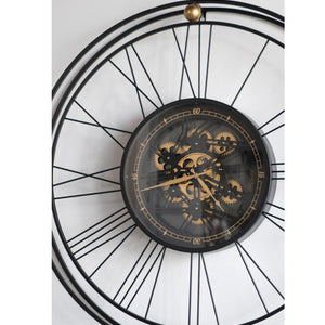 TRAVELER WALL CLOCK WITH MOVING 3D MECHANISM Philbee Interiors 