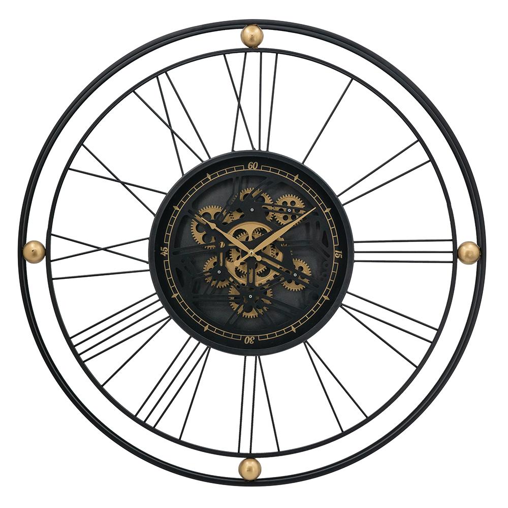 TRAVELER WALL CLOCK WITH MOVING 3D MECHANISM Philbee Interiors 