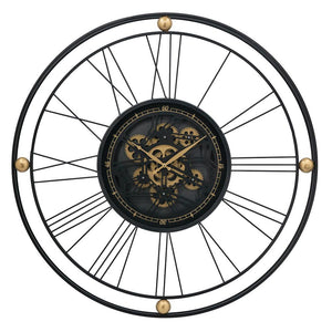 TRAVELER WALL CLOCK WITH MOVING 3D MECHANISM Philbee Interiors 