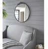 ROUND ORNATE METALLIC WALL MIRROR Philbee Interiors 