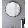 ROUND ORNATE METALLIC WALL MIRROR Philbee Interiors 