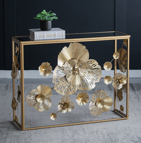 FLORET MIRRORED CONSOLE TABLE Philbee Interiors 