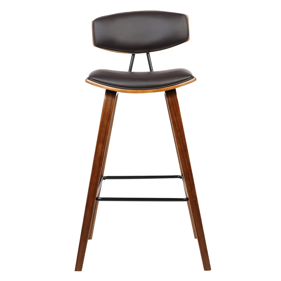 RETRO KITCHEN BENCH HEIGHT CHAIR BLACK SEAT Philbee Interiors 
