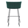 CORED TEAL KITCHEN HEIGHT CHAIR Philbee Interiors 