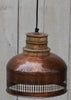 COPPER CUT-OUT AND WOOD LAMPSHADE Philbee Interiors 