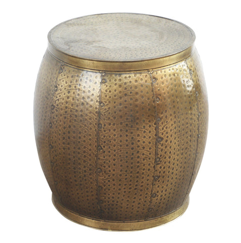 BRASS LOOK HAMMERED SIDE TABLE Philbee Interiors 