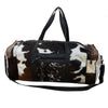 COWHIDE PATCH OVERNIGHT BAG Philbee Interiors 