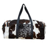 COWHIDE PATCH OVERNIGHT BAG Philbee Interiors 