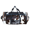 COWHIDE PATCH OVERNIGHT BAG Philbee Interiors 