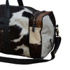 COWHIDE PATCH OVERNIGHT BAG Philbee Interiors 