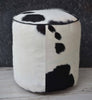CYLINDRICAL COWHIDE OTTOMAN Philbee Interiors 
