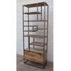 SLIM INDUSTRIAL IRON BOOKCASE Philbee Interiors 