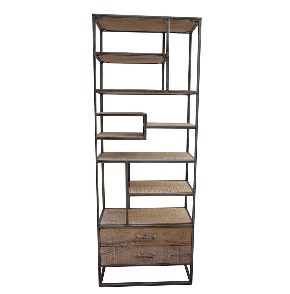 SLIM INDUSTRIAL IRON BOOKCASE Philbee Interiors 