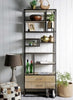 SLIM INDUSTRIAL IRON BOOKCASE Philbee Interiors 