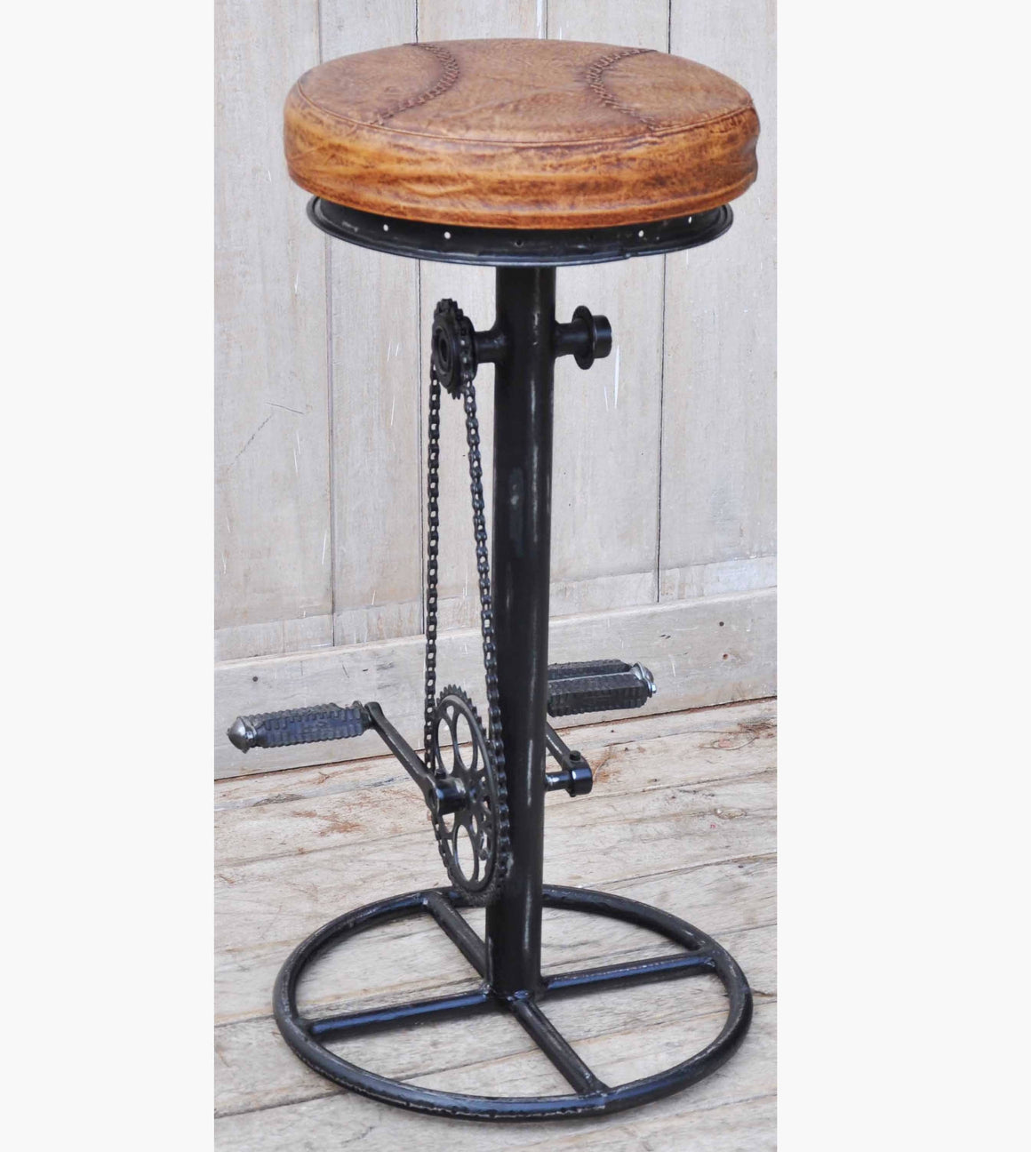 INDUSTRIAL BICYCLE BAR STOOL Philbee Interiors 