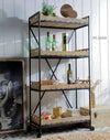 INDUSTRIAL BISTROT DE FRANCE BOOKCASE ON WHEELS Philbee Interiors 