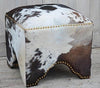 HAND MADE HAND CRAFTED COW OTTOMAN Philbee Interiors 