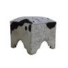 HAND MADE HAND CRAFTED COW OTTOMAN Philbee Interiors 