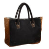 DOUBLE COWHIDE HANDLE IT BAG Philbee Interiors 