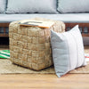 SQUARE SEA GRASS OTTOMAN Ottomans Philbee Interiors 