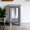 MOTHER OF PEARL NOIR OPULENCE SIDE TABLE SIDE TABLE Philbee Interiors 