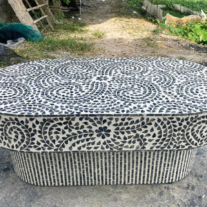 FLORAL MOTHER OF PEARL COFFEE TABLE Furniture Philbee Interiors 