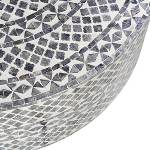 DIAMOND MOTHER OF PEARL COFFEE TABLE BLACK Furniture Philbee Interiors 