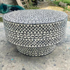 DIAMOND MOTHER OF PEARL COFFEE TABLE BLACK Furniture Philbee Interiors 