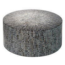 CORDELIA ROUND MOTHER OF PEARL COFFEE TABLE Furniture Philbee Interiors 