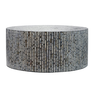 CORDELIA ROUND MOTHER OF PEARL COFFEE TABLE Furniture Philbee Interiors 