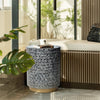 BLAKE CIRCULAR SHELL STOOL/SIDE TABLE SIDE TABLE Philbee Interiors 