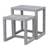 CLAIRE SHELL INLAY NESTING TABLES SIDE TABLE Philbee Interiors 