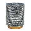 MILA CIRCULAR SHELL INLAY TABLE/STOOL SIDE TABLE Philbee Interiors 
