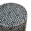 MILA CIRCULAR SHELL INLAY TABLE/STOOL SIDE TABLE Philbee Interiors 
